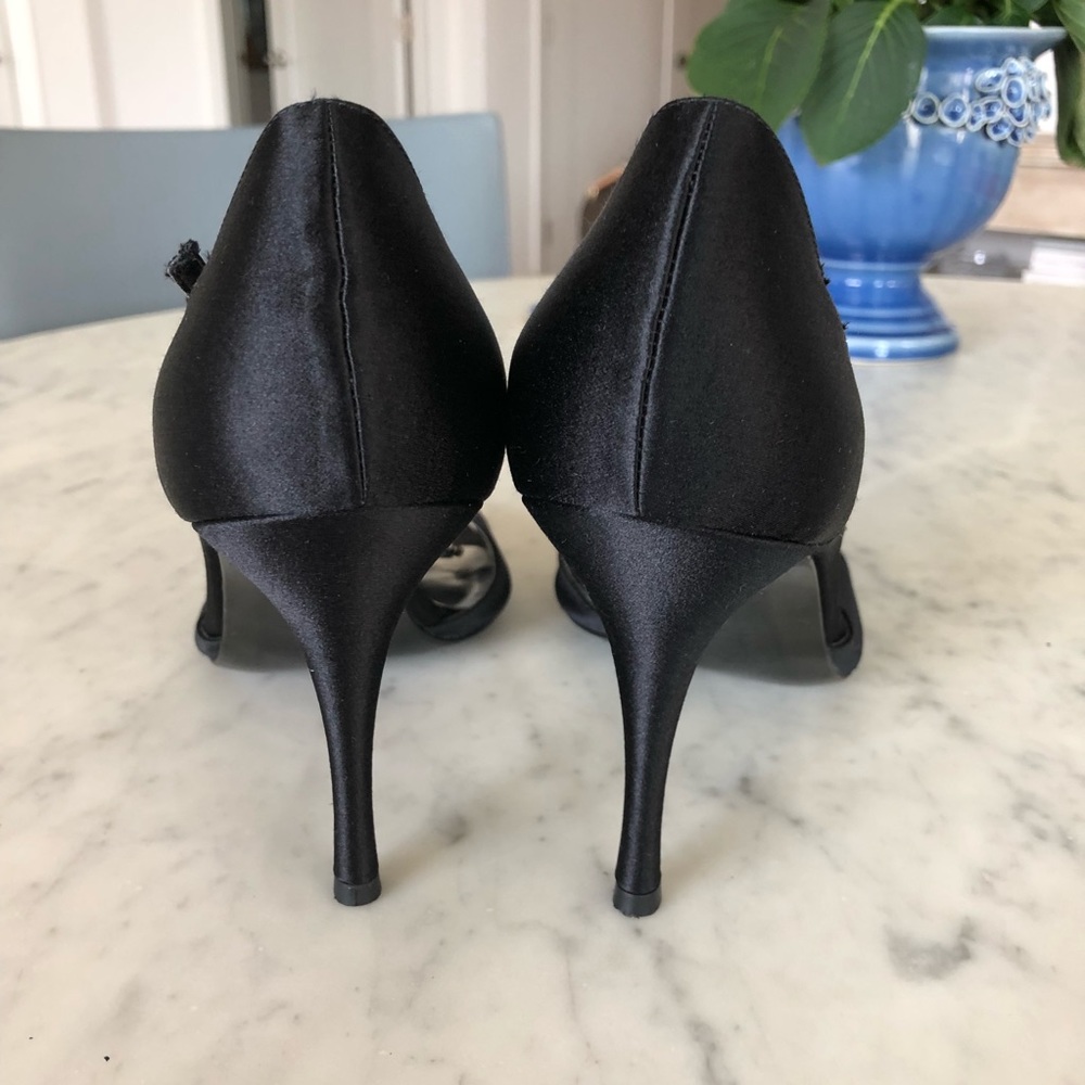Stuart Weitzman Satin Jewel Stilettos - Picture 5 of 8